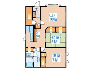 マンションヴィラ－ド泉の物件間取画像